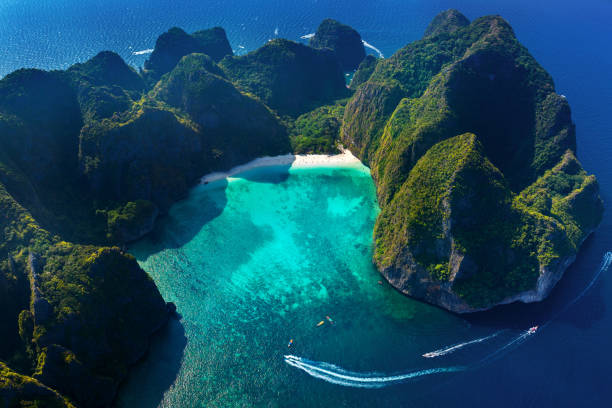 Phi Phi Island in Phuket, Thailand, is a famous tourist attractions.